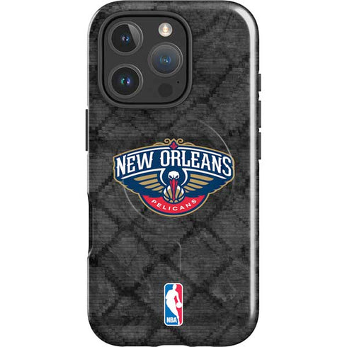 NBA New Orleans Pelicans Dark Rust iPhone 16 Pro Magsafe Impact Case